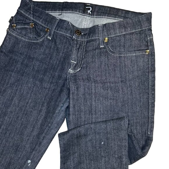 ROCK & REPULIC Dark wash Rhinestone jeans - Picture 3 of 4